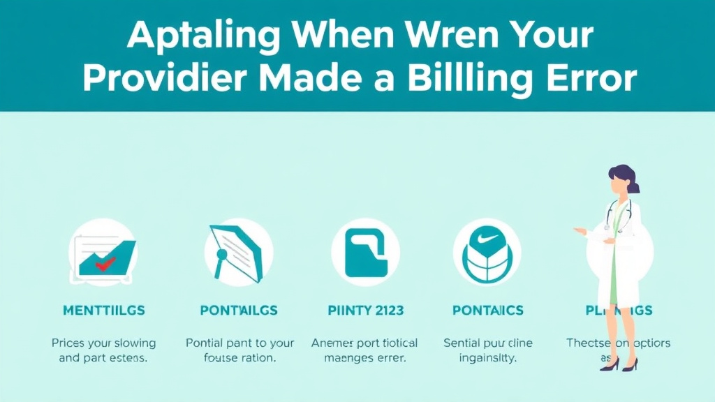 Real-world application diagram for appealing When Your Provider Made a Billing Error