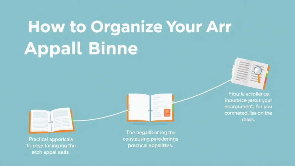 Step-by-step visual guide for implementing organize Your Appeal Binder