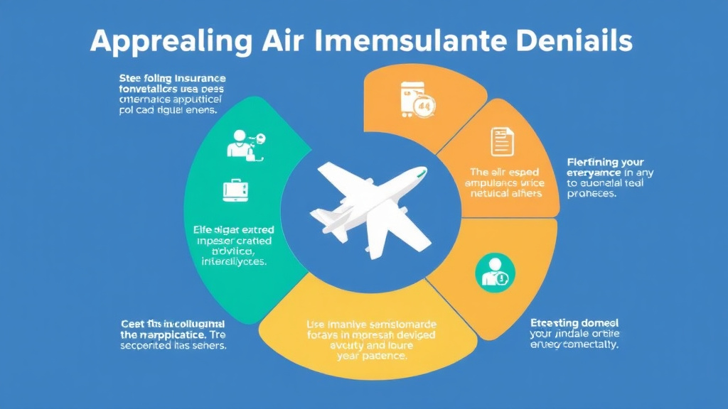 Process flow illustration for putting appealing Air Ambulance Denials into action