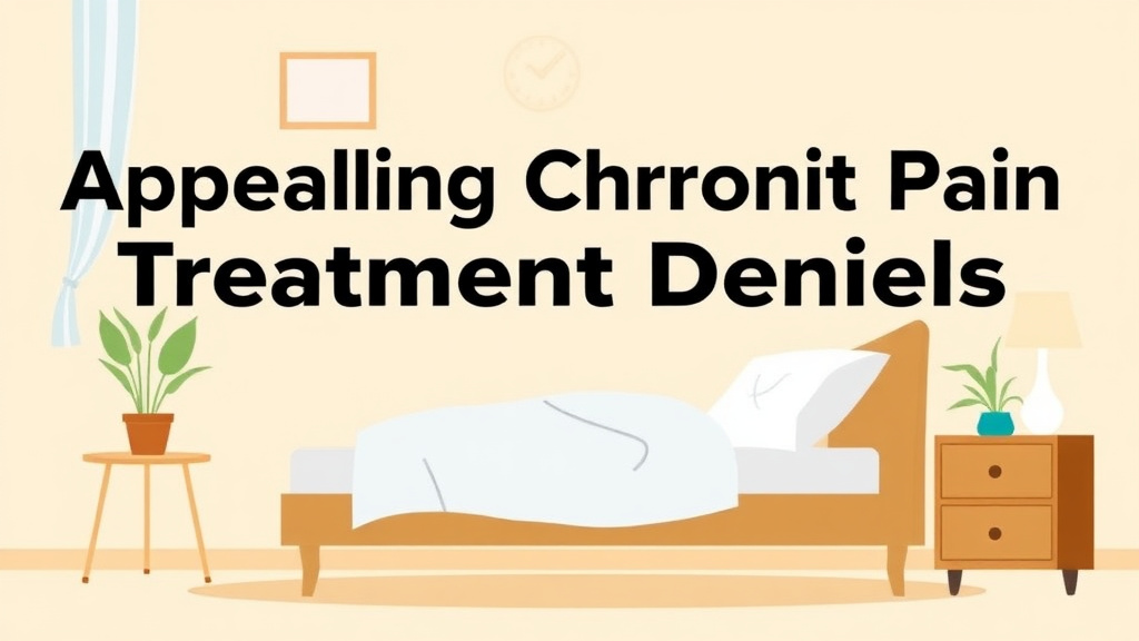 An informative visual explaining appealing Chronic Pain Treatment Denials for beginners and professionals