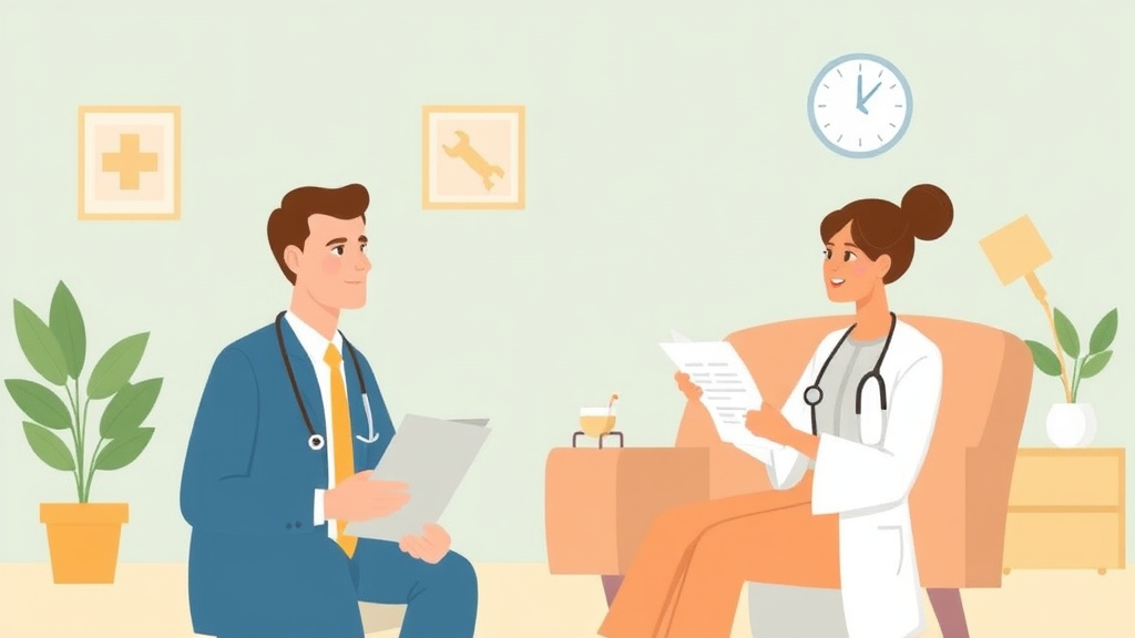 A professional illustration depicting using the Prudent Layperson Standard in ER Appeals