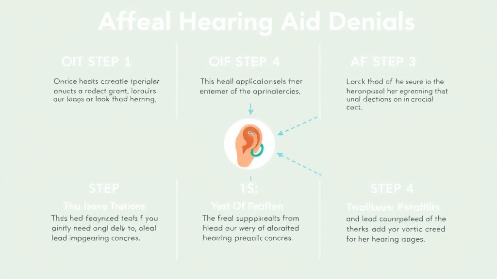 Process flow illustration for putting appealing Hearing Aid Denials into action