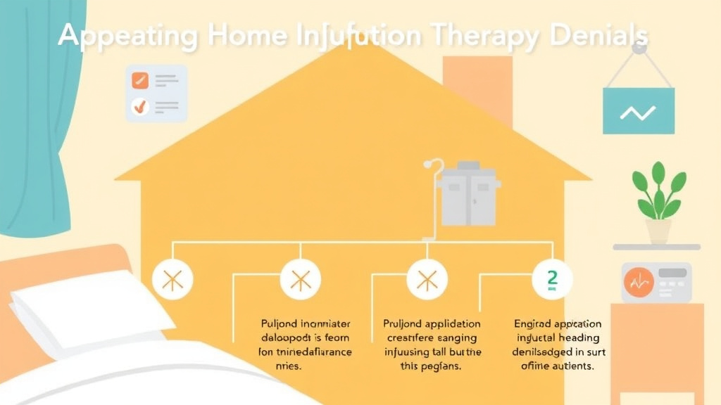 Action-oriented illustration showing how to apply appealing Home Infusion Therapy Denials