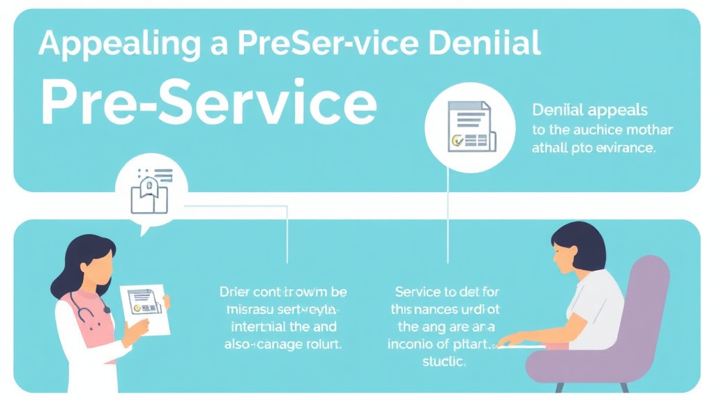 Real-world application diagram for appealing a Pre-Service Denial