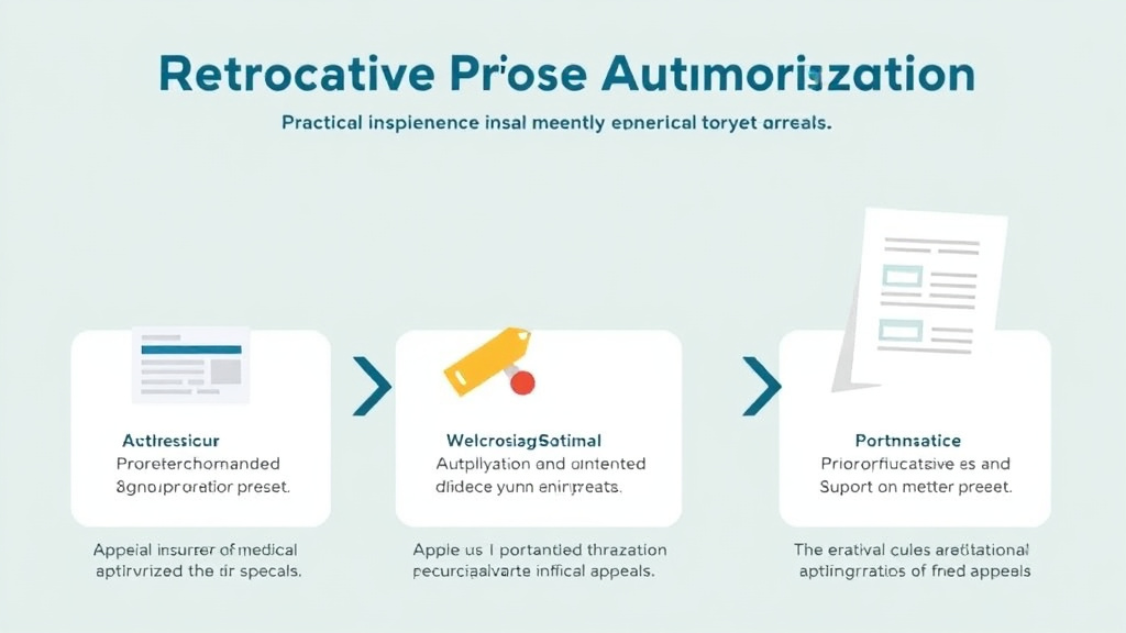 Action-oriented illustration showing how to apply retroactive Prior Authorization Appeals