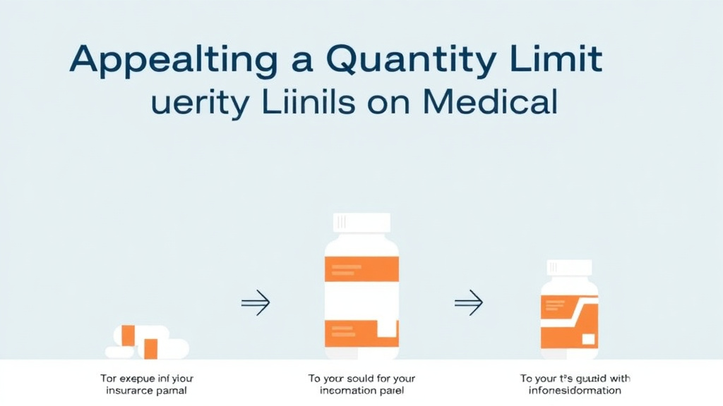 Real-world application diagram for appealing a Quantity Limit on Medication