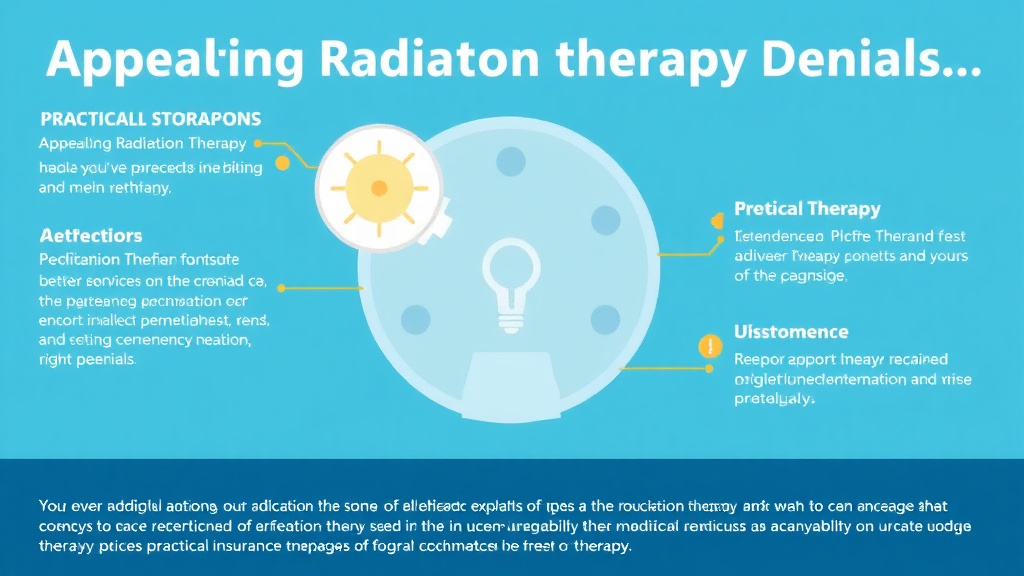 Action-oriented illustration showing how to apply appealing Radiation Therapy Denials