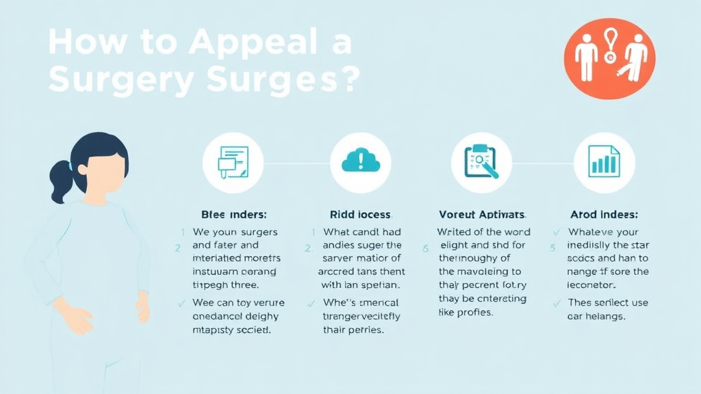 Action-oriented illustration showing how to apply appeal a Weight Loss Surgery Denial