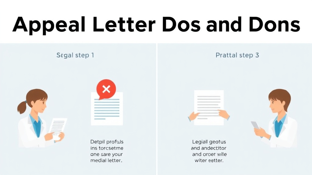 Practical checklist visual for appeal Letter Dos and Don'ts
