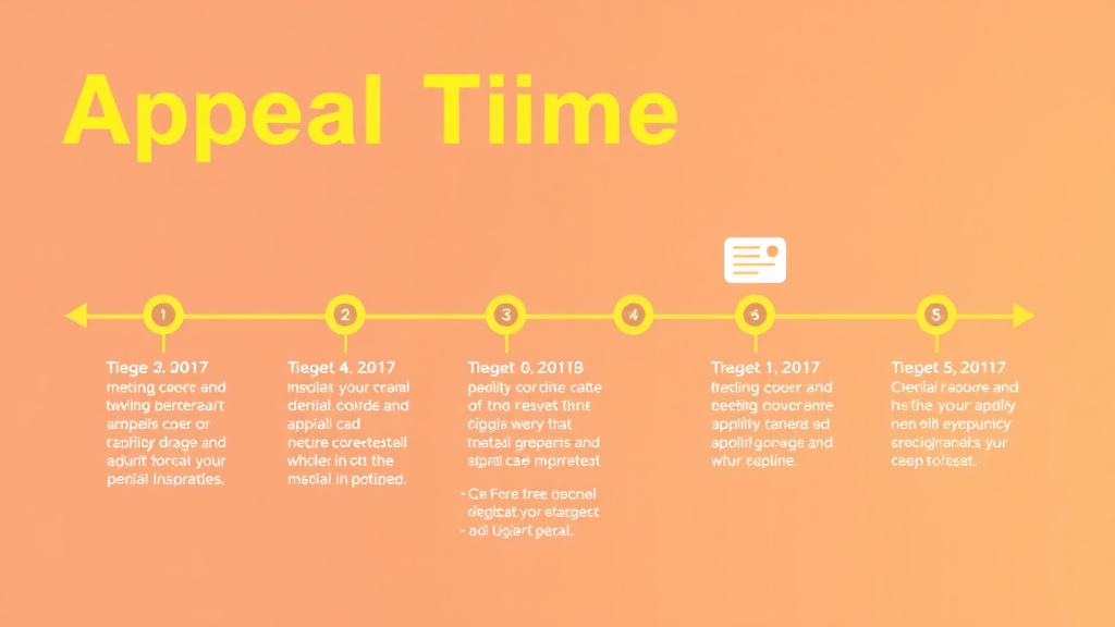 Illustration breaking down the fundamentals of appeal Timeline Checklist