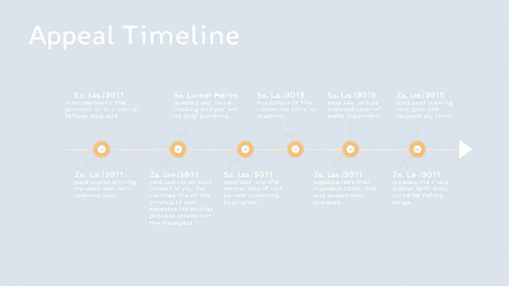 Process flow illustration for putting appeal Timeline Checklist into action