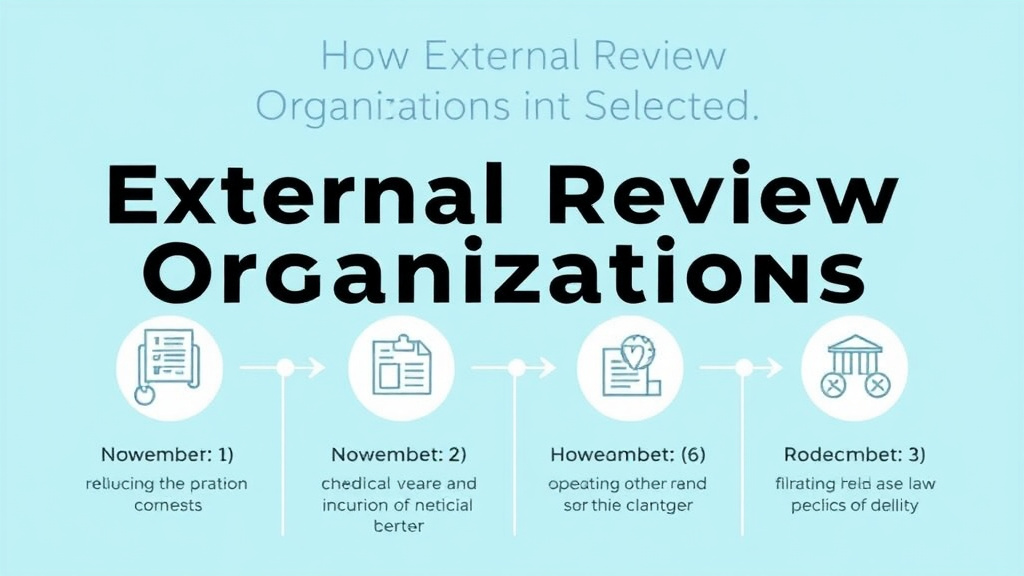 Practical workflow diagram for how External Review Organizations Are Selected