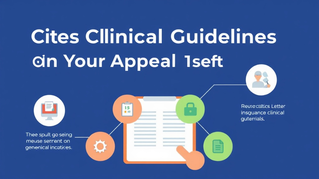 Practical workflow diagram for citing Clinical Guidelines in Your Appeal Letter