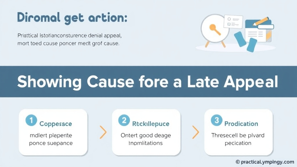 Action-oriented illustration showing how to apply showing Good Cause for a Late Appeal