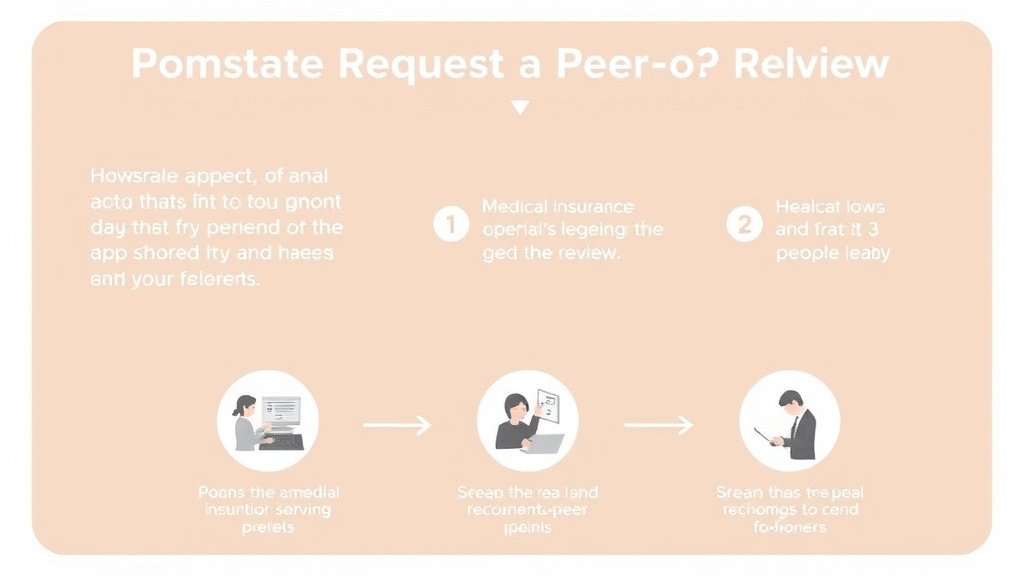 Process flow illustration for putting request a Peer-to-Peer Review into action