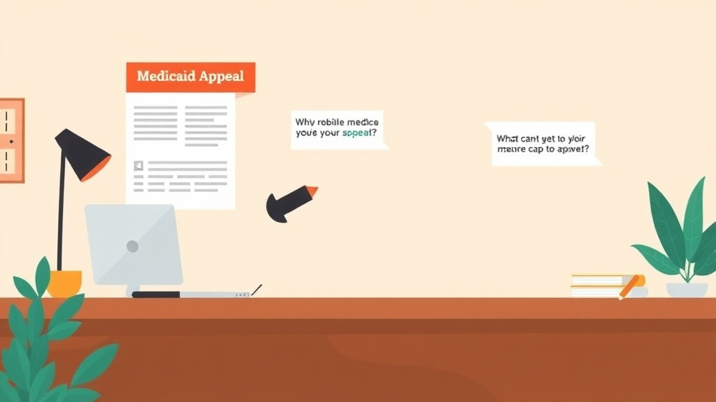 A professional illustration depicting medicaid Appeal Process by State
