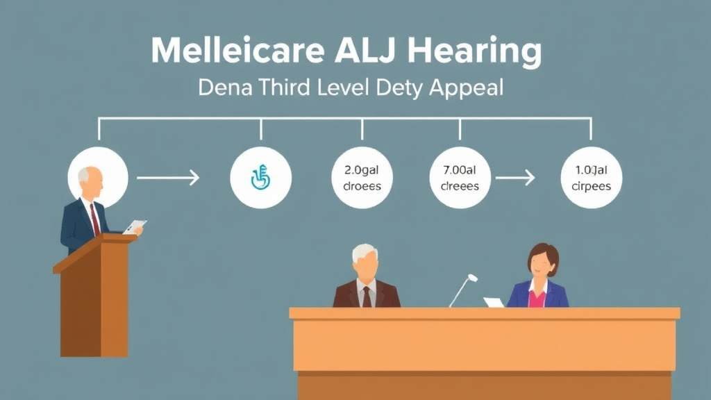 Process flow illustration for putting medicare ALJ Hearing: Third Level Appeal into action