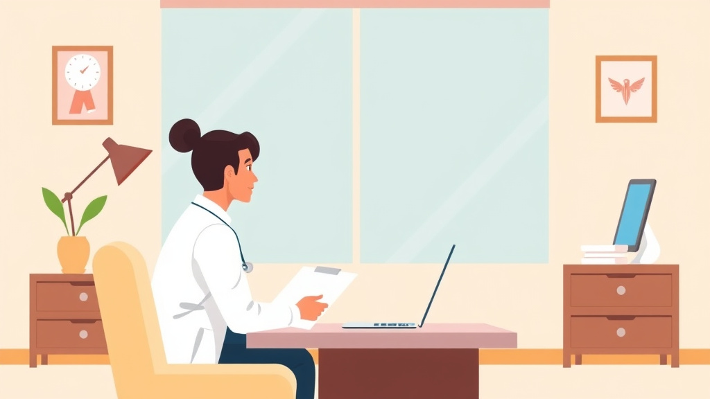 A professional illustration depicting preparing for a Peer-to-Peer Review Call