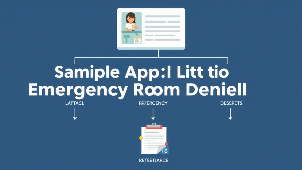 Action-oriented illustration showing how to apply sample Appeal Letter for Emergency Room Denial