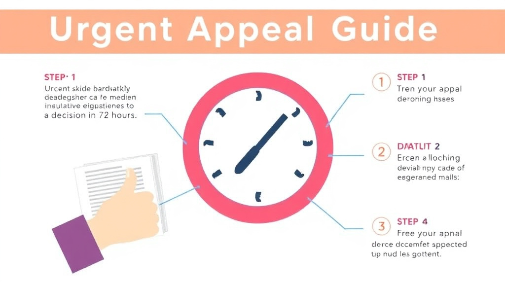Step-by-step visual guide for implementing urgent Appeal Guide: Getting a Decision in 72 Hours