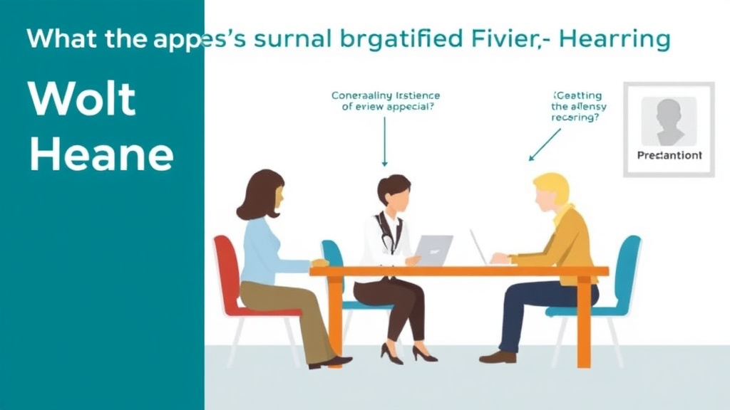 Real-world application diagram for what Happens at an External Review Hearing