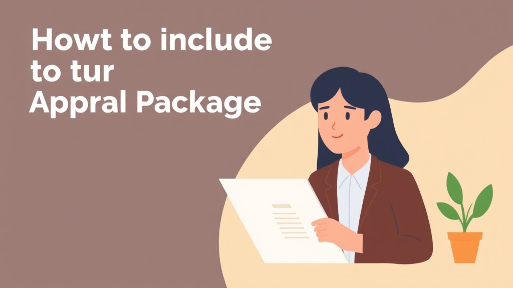 Clear illustration of what to Include in Your Appeal Package with supporting details