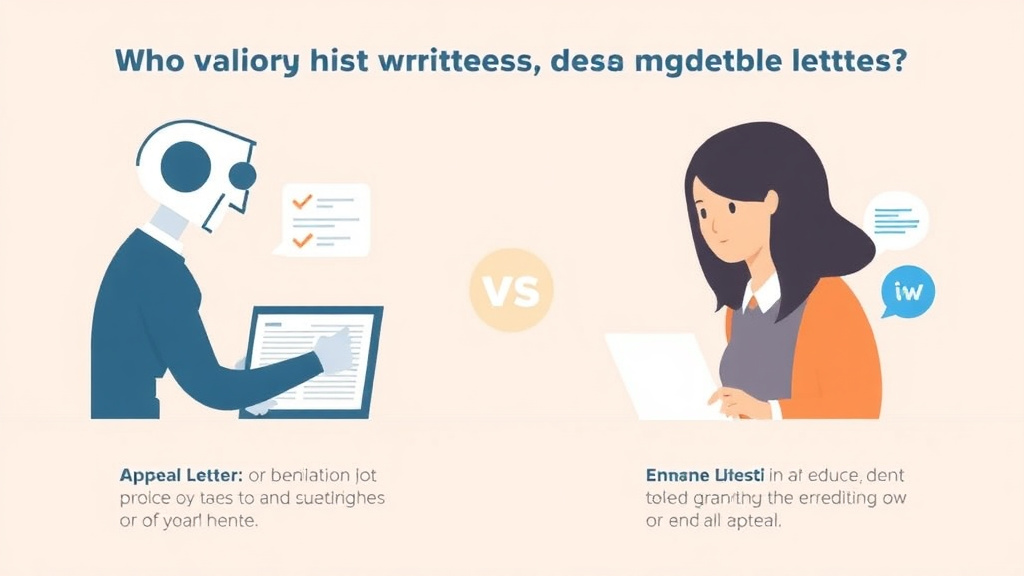 Action-oriented illustration showing how to apply AI vs. Human-Written Appeal Letters: Which Wins More