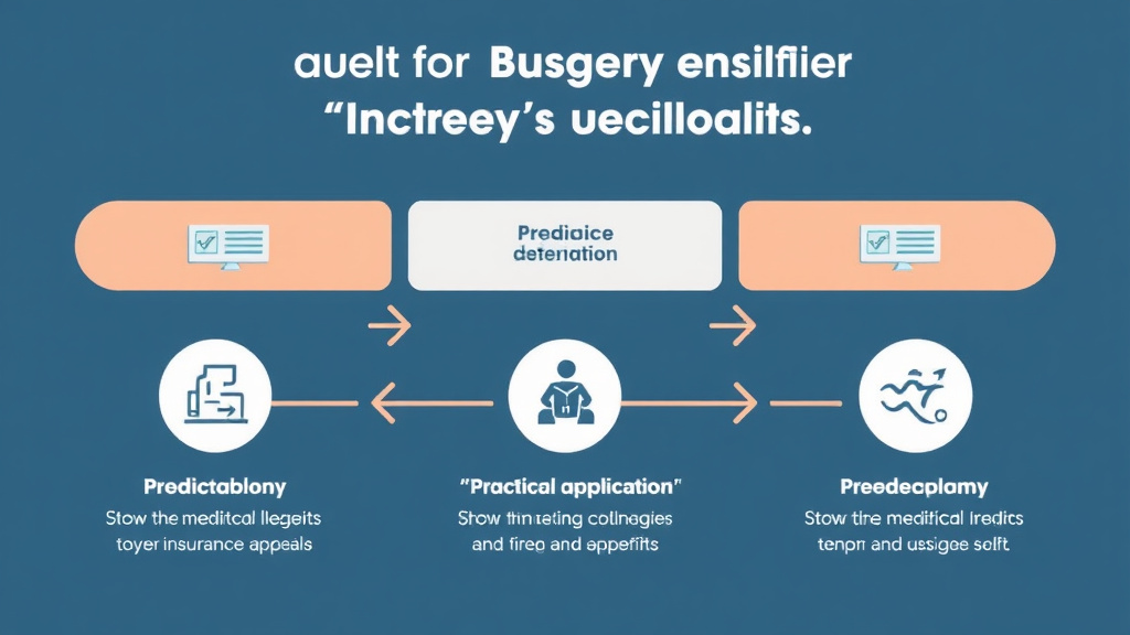 Process flow illustration for putting mediAppeal for Surgery Denials into action