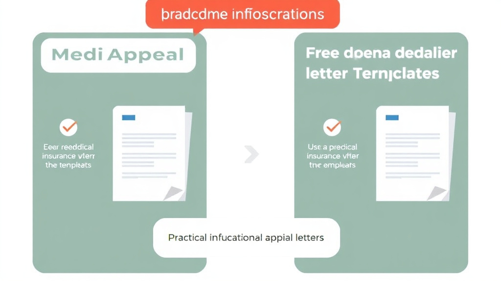 Process flow illustration for putting mediAppeal vs. Free Appeal Letter Templates into action