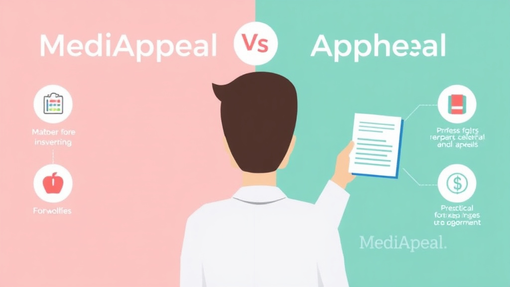 Action-oriented illustration showing how to apply mediAppeal vs. Appheal