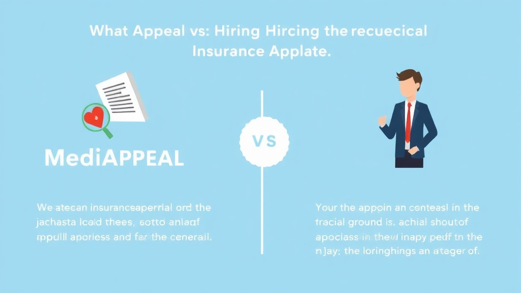 Real-world application diagram for mediAppeal vs. Hiring an Insurance Appeal Attorney