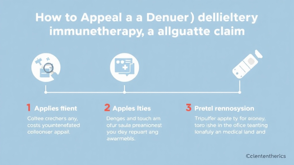 Hands-on guide visualization for appeal a Denied Allergy Immunotherapy (Allergy Shots) Claim