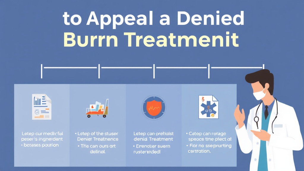 Step-by-step visual guide for implementing appeal a Denied Burn Treatment Claim