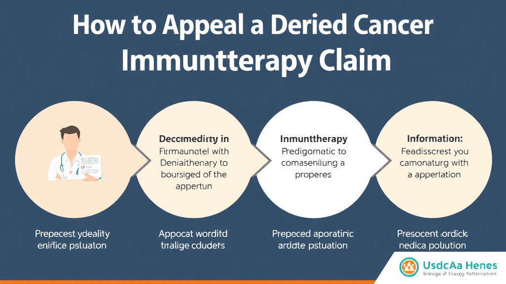Action-oriented illustration showing how to apply appeal a Denied Cancer Immunotherapy Claim