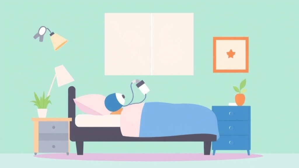 A professional illustration depicting appeal a Denied CPAP Machine Claim