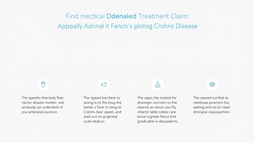 Step-by-step visual guide for implementing appeal a Denied Crohn's Disease Treatment Claim