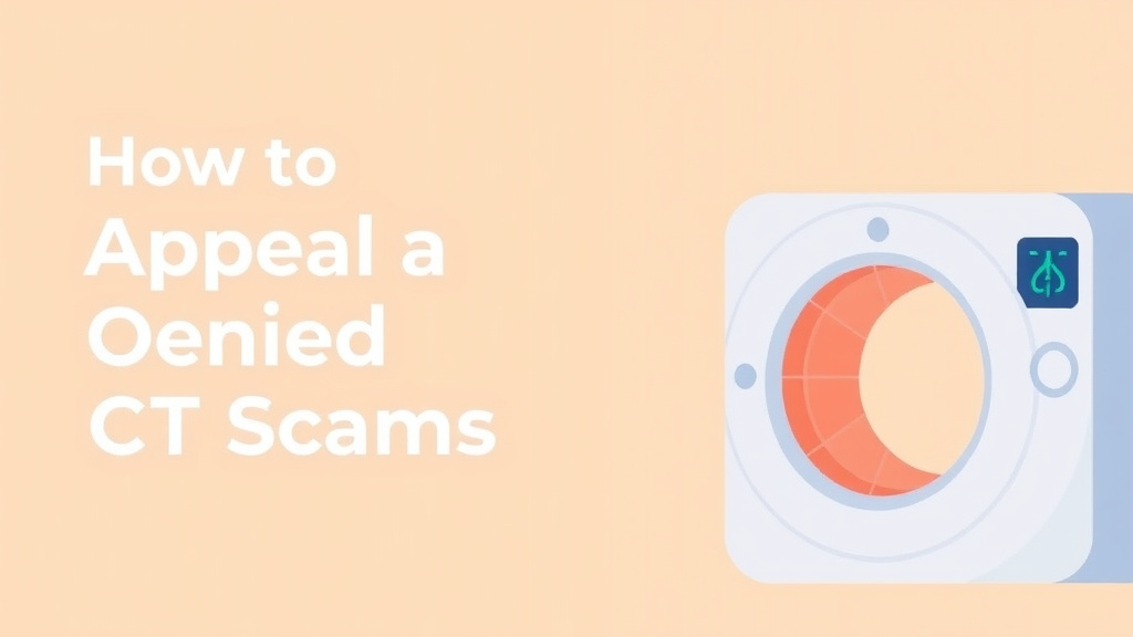 Visual overview of appeal a Denied CT Scans Claim with key concepts highlighted
