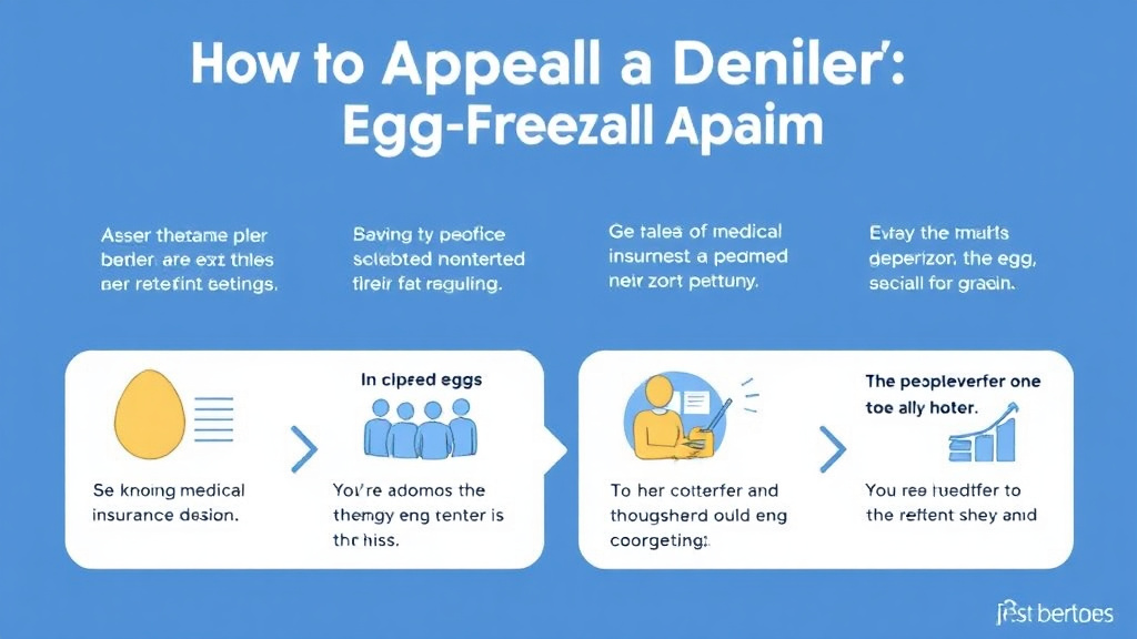 Practical checklist visual for appeal a Denied Egg Freezing Claim