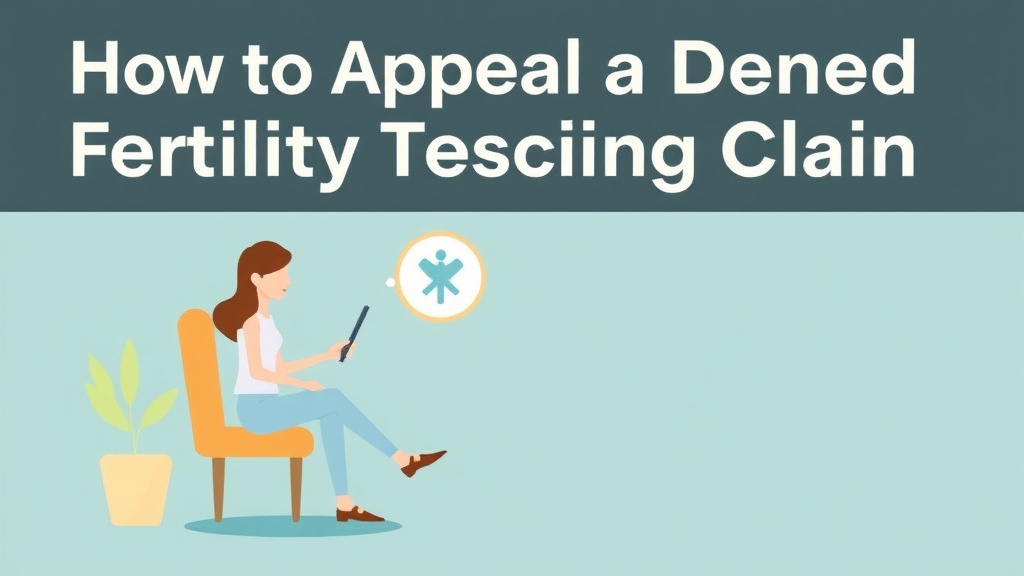 An informative visual explaining appeal a Denied Fertility Testing Claim for beginners and professionals