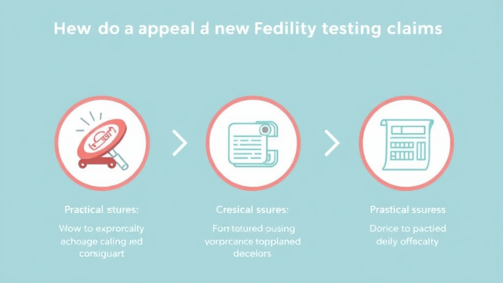 Practical workflow diagram for appeal a Denied Fertility Testing Claim
