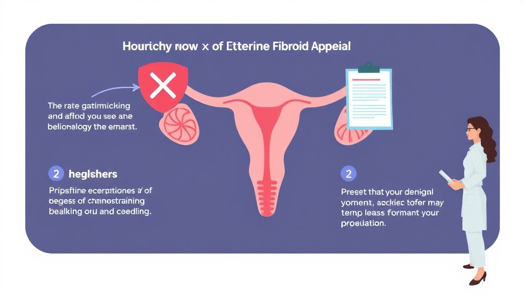 Step-by-step visual guide for implementing appeal a Denied Uterine Fibroid Treatment Claim