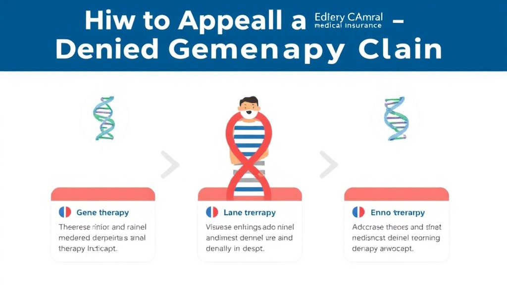 Process flow illustration for putting appeal a Denied Gene Therapy Claim into action