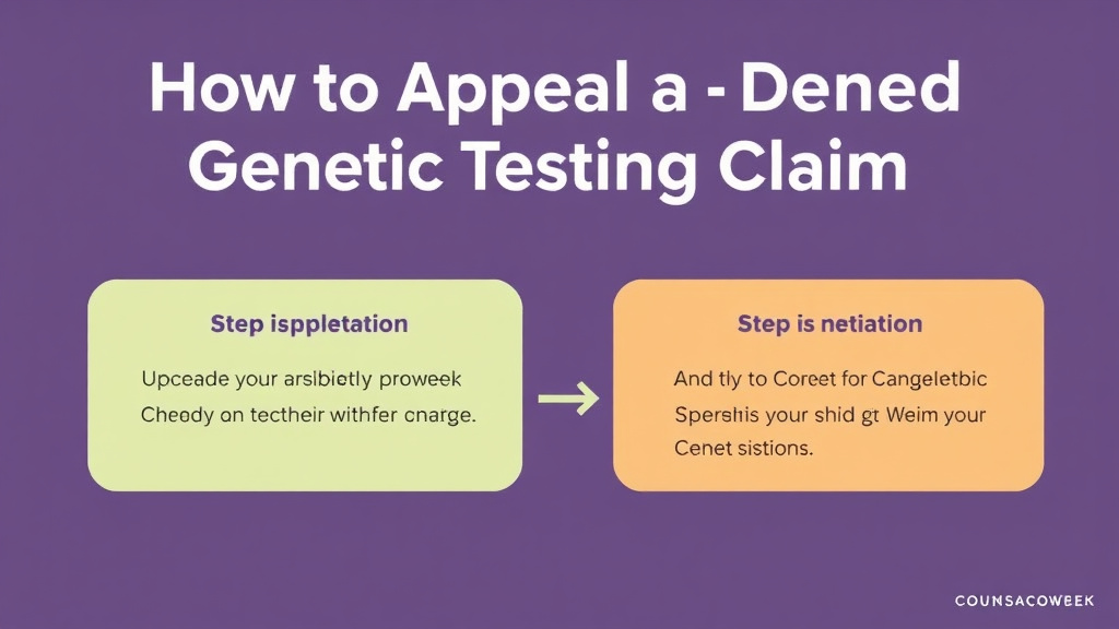 Action-oriented illustration showing how to apply appeal a Denied BRCA Genetic Testing Claim