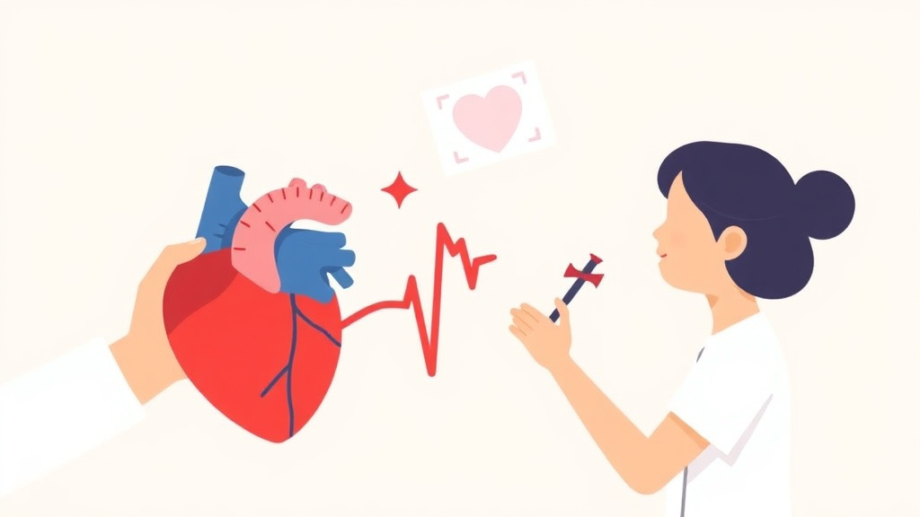 A professional illustration depicting appeal a Denied Heart Transplant Claim
