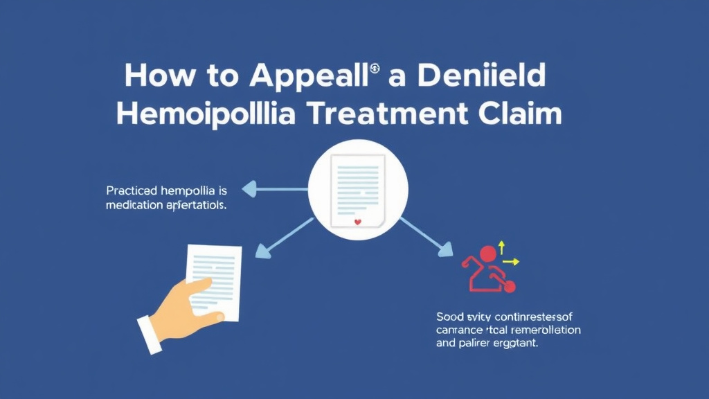 Process flow illustration for putting appeal a Denied Hemophilia Treatment Claim into action