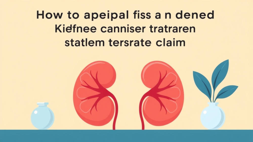 Illustration breaking down the fundamentals of appeal a Denied Kidney Cancer Treatment Claim