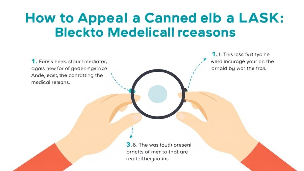 Step-by-step visual guide for implementing appeal a Denied LASIK for Medical Reasons Claim