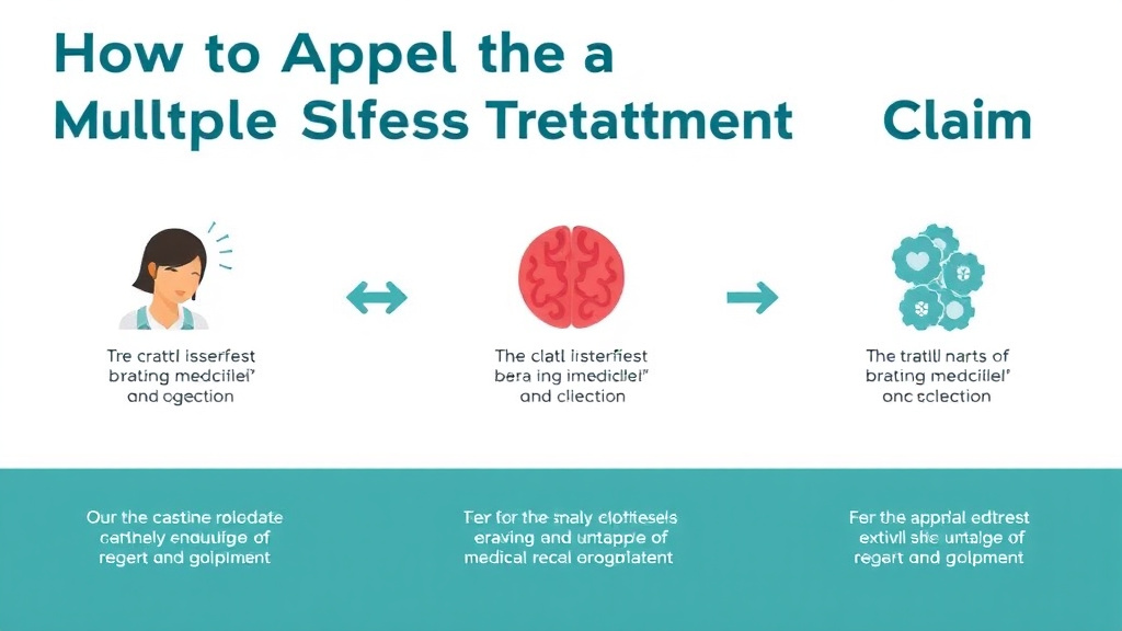 Step-by-step visual guide for implementing appeal a Denied Multiple Sclerosis Treatment Claim