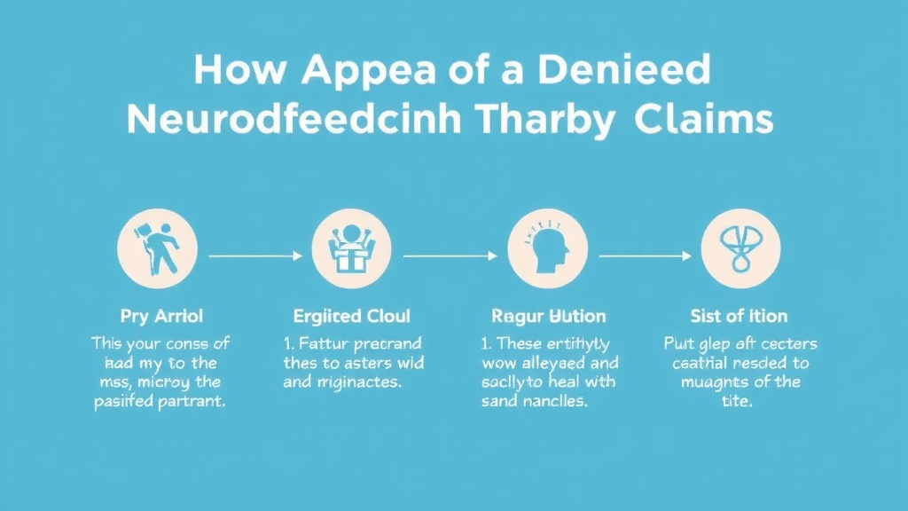 Process flow illustration for putting appeal a Denied Neurofeedback Therapy Claim into action
