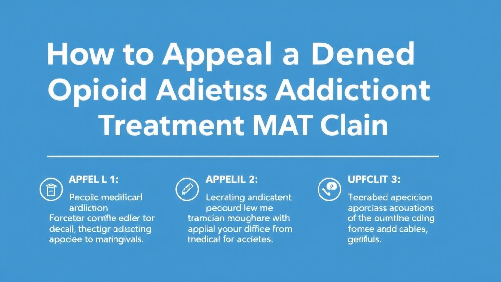 Real-world application diagram for appeal a Denied Opioid Addiction Treatment (MAT) Claim